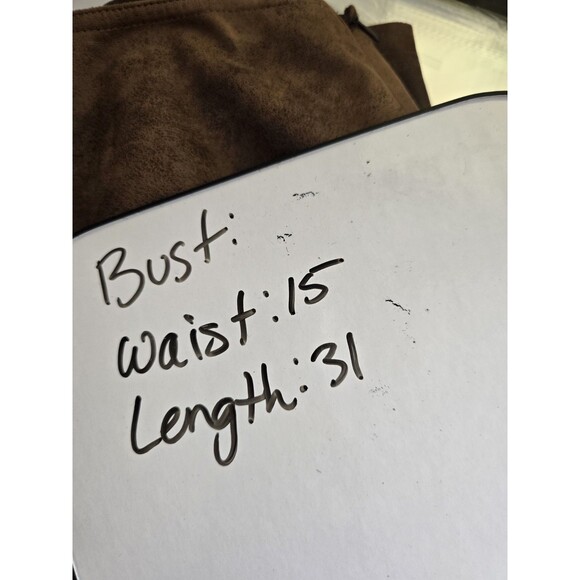 christopher and banks Midi Skirt Womans S Faux Leather Fit Flare Mermaid Boho - Picture 8 of 9